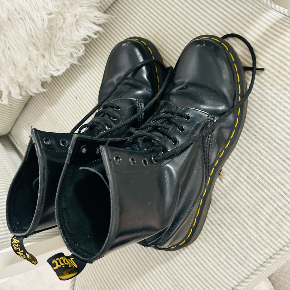 Dr. Martens Black Lace Up Leather Boot